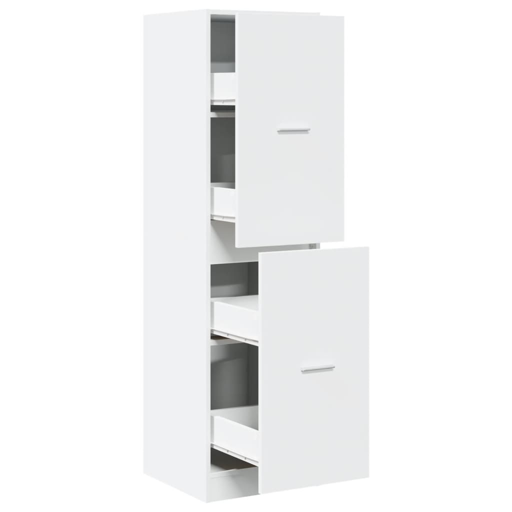 vidaXL Armario botiquín madera de ingeniería blanco 40x41x144,5 cm
