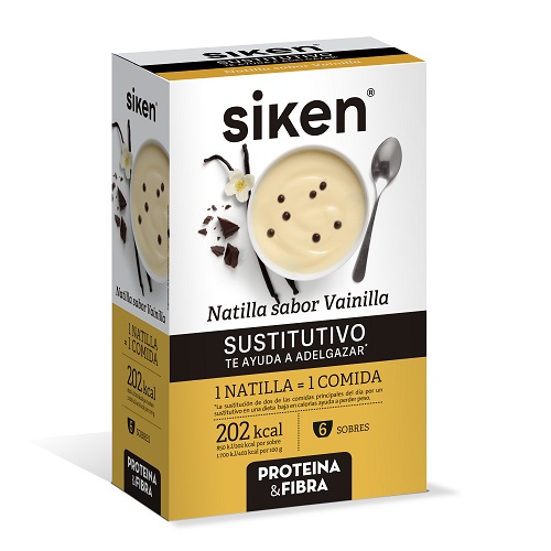Siken Sustitutivo Natillas Vainilla 6 Sobres