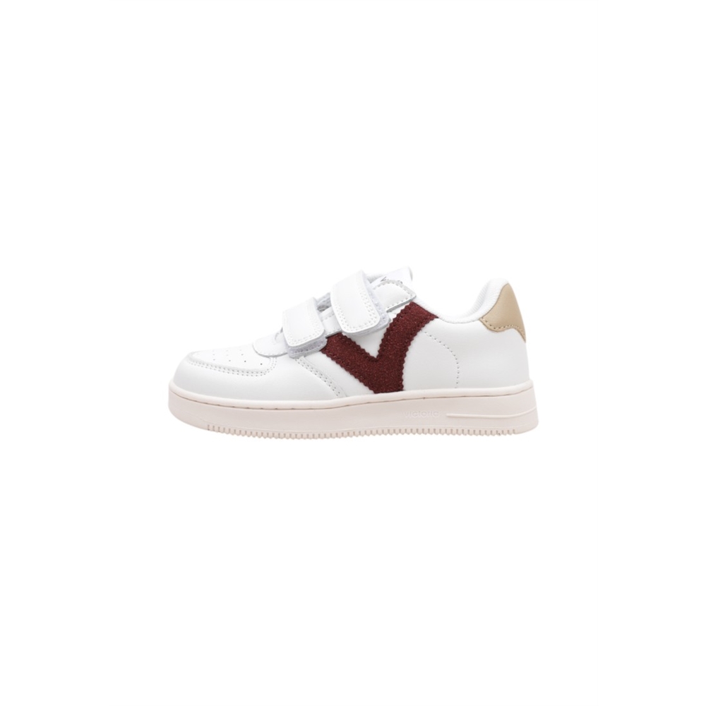 victoria TIEMPO TIRAS EFECTO PIEL & COLOR Deportivas Con Velcro Niño Blanco