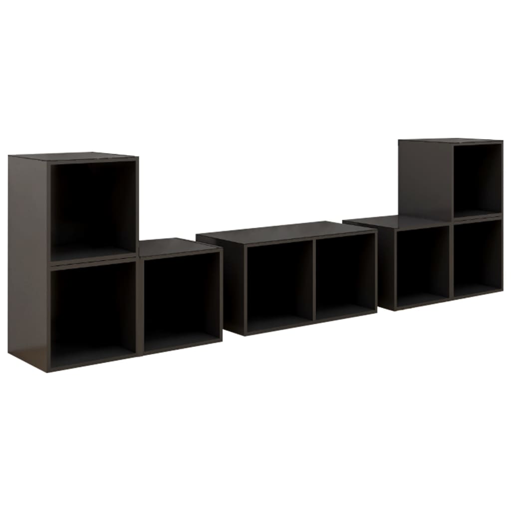 vidaXL Muebles de salón 6 piezas madera ingeniería, Mueble de Salon, Mueble TV, Mueble TV salon, Mesa de TV, Mueble tele