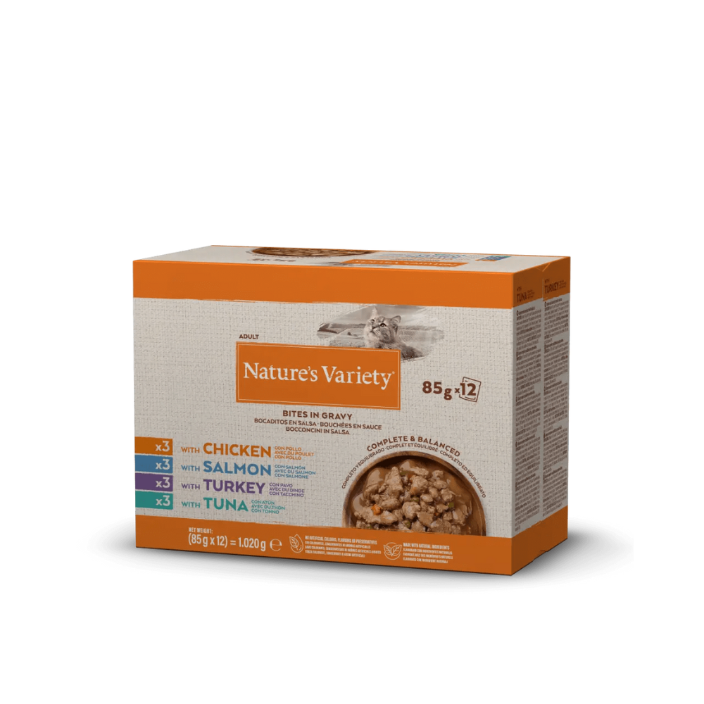 Nature's Variety NATURES VARIETY BOCADITOS EN SALSA MULTIPACK PARA GATOS ADULTOS
