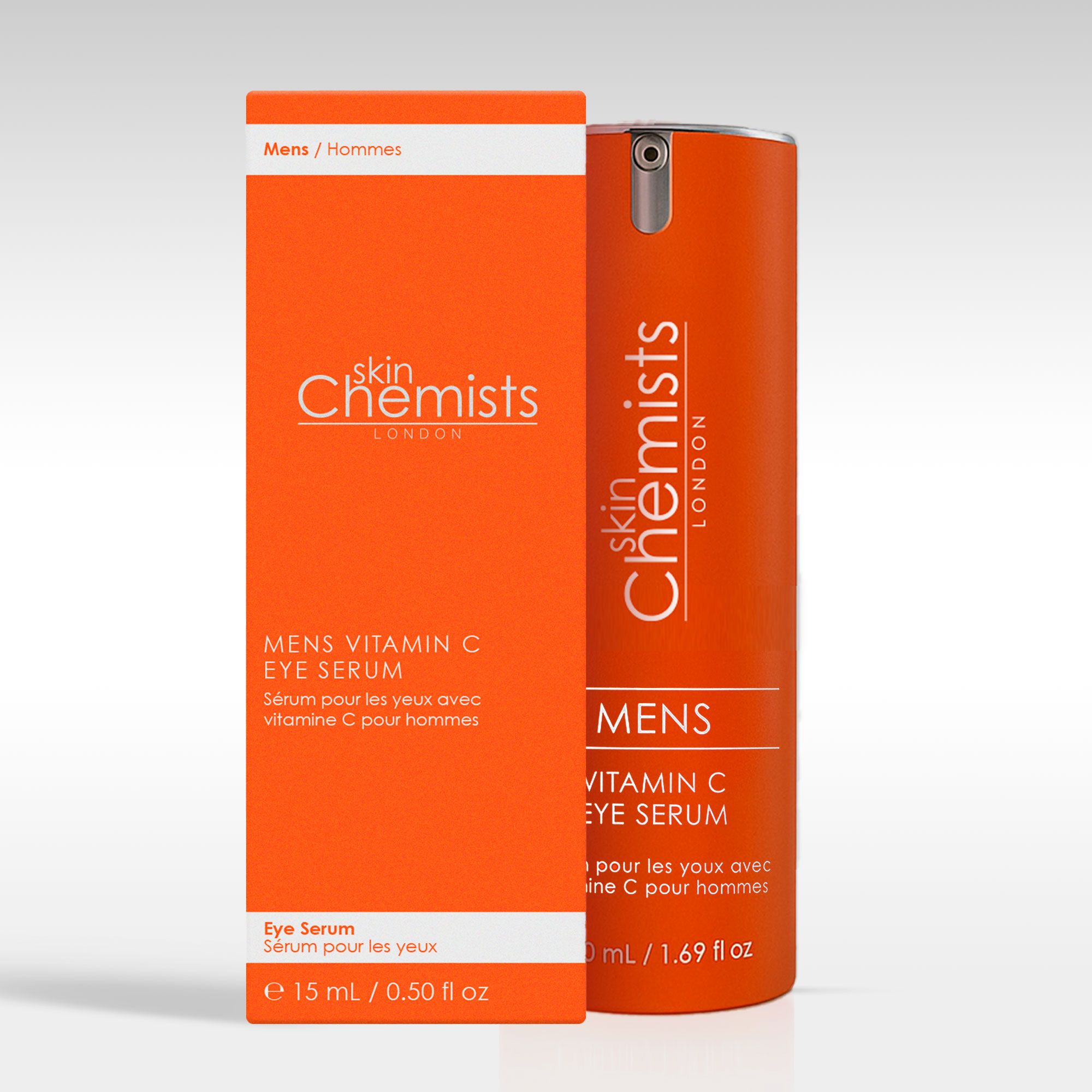 Skin Chemists Sérum Contorno de Ojos para Hombre con Vitamina C Iluminador y Anti-fatiga