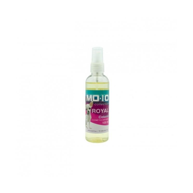 Colonia para Perros - Perfume para Perros - Duradero y Respetuoso con el pH - Apto para Todas las Razas y Edades - Sin Parabenos ni Siliconas - Fragancia Royal - 100 ml - MD10 COLLECTION
