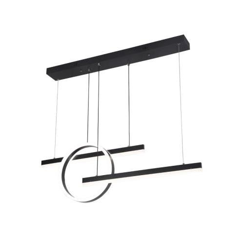 Colgante Lion Negro 61w 3000-4000-6000k Regx100x80 Cm 5185lm C/remoto Y Reg.intensidad