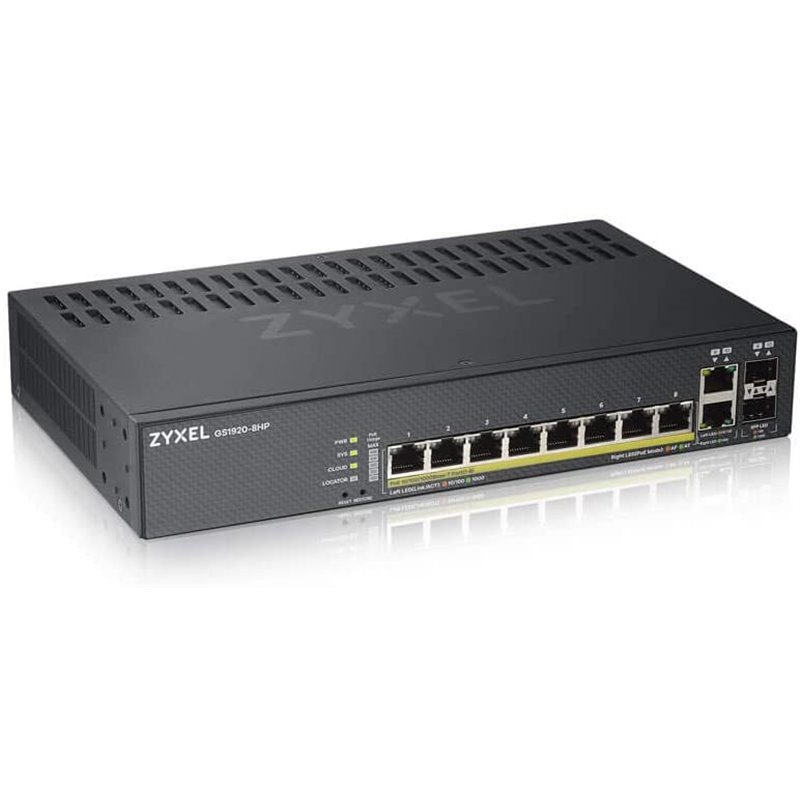 Gs1920-8hp gbe l2 smart switch poe