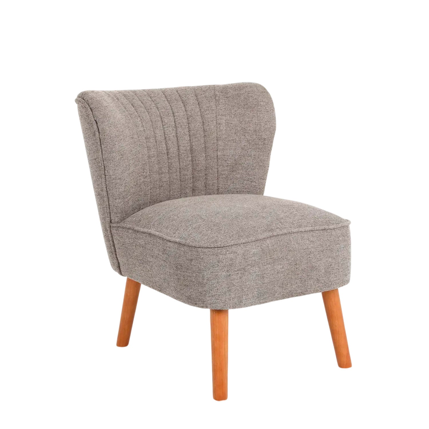 Sillón tapizado en tela eve marrón  para hogar moderno mueble de almacenaje  - Homekit