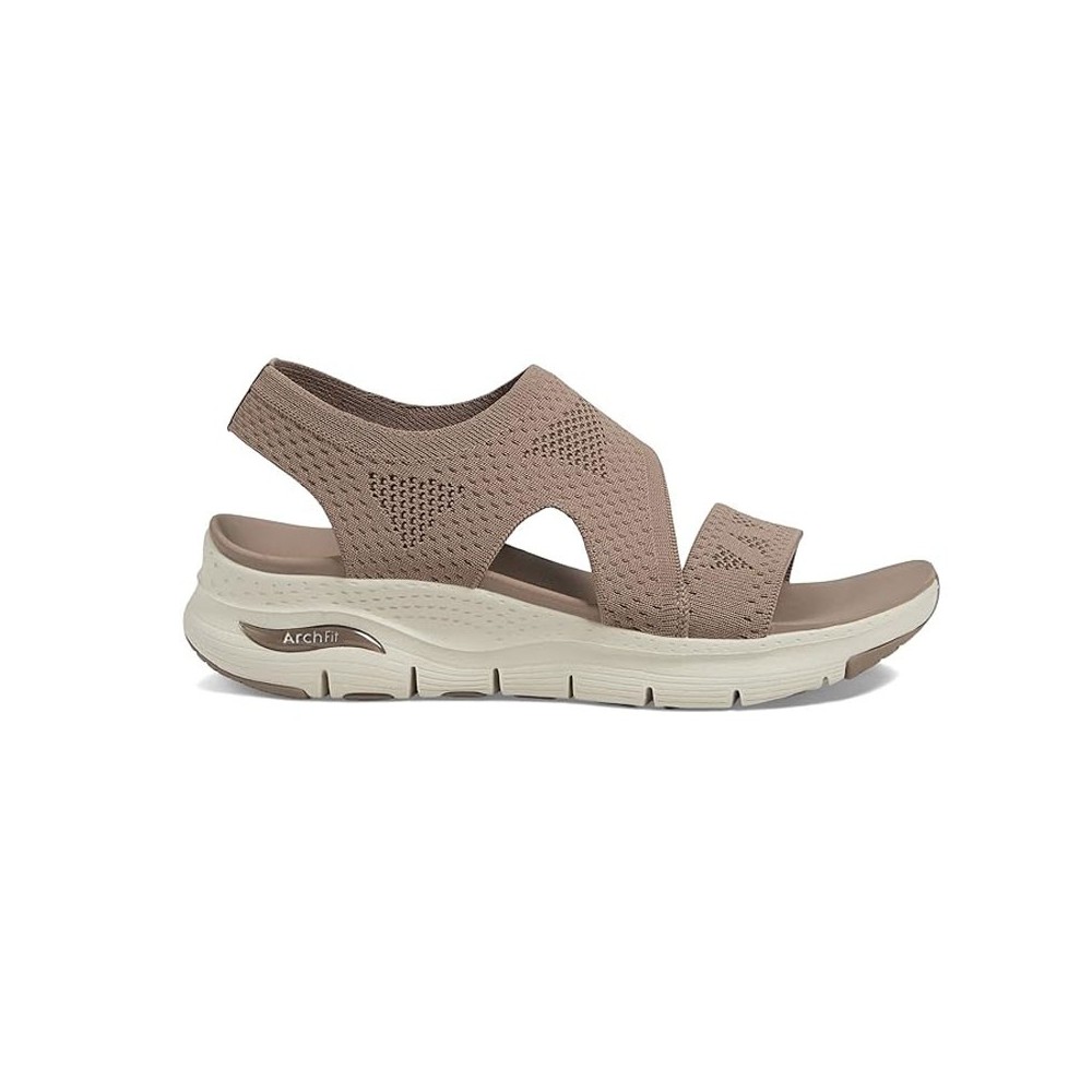 Sandalias Planas Skechers 119458 Mujer Marron