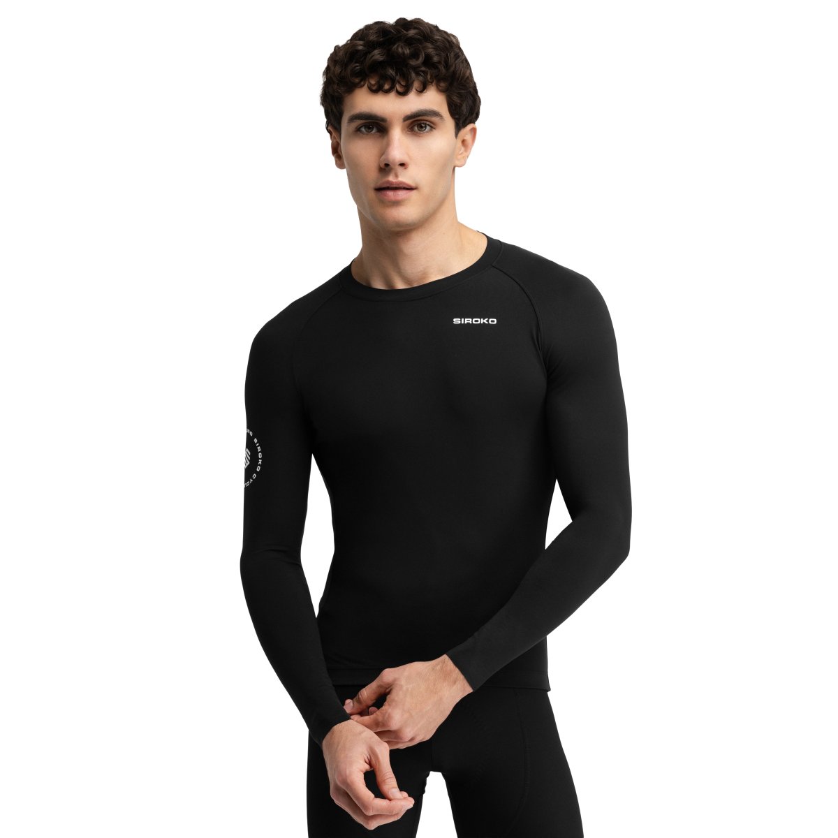 SIROKO - Maillot de Ciclismo sin cremallera Siroko M9 Scanuppia Black_