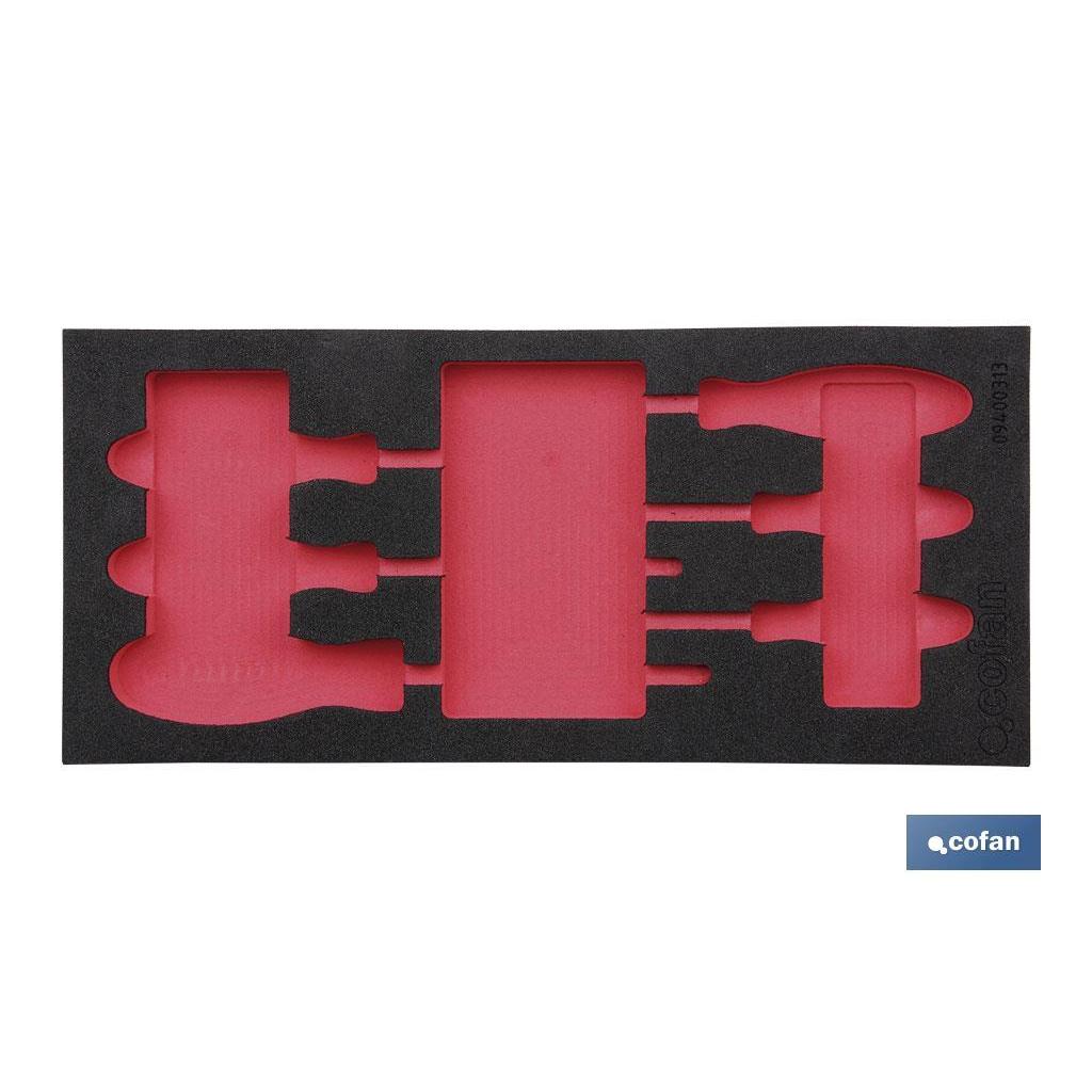 COFAN - Separador espuma destornilladores torx