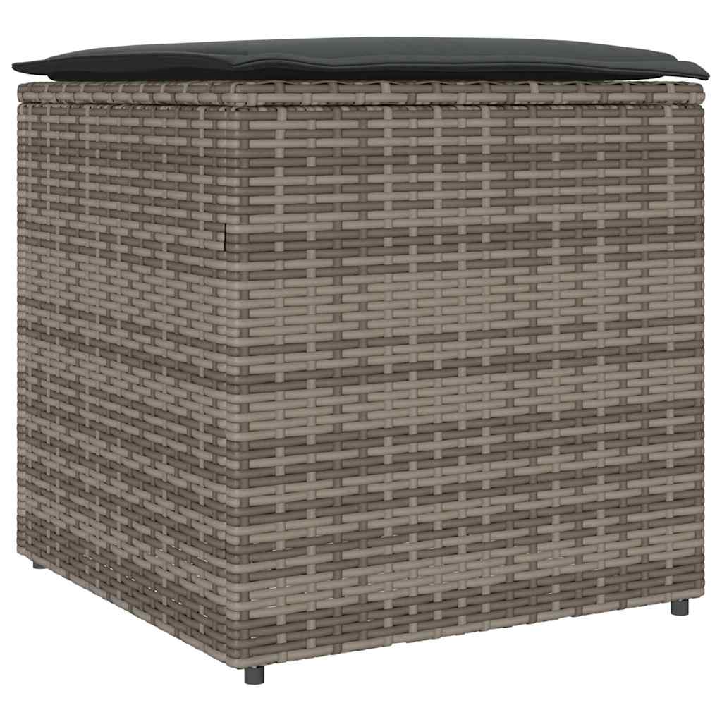 vidaXL Caja de cojines 50 x 50 x 50 cm ratán sintético