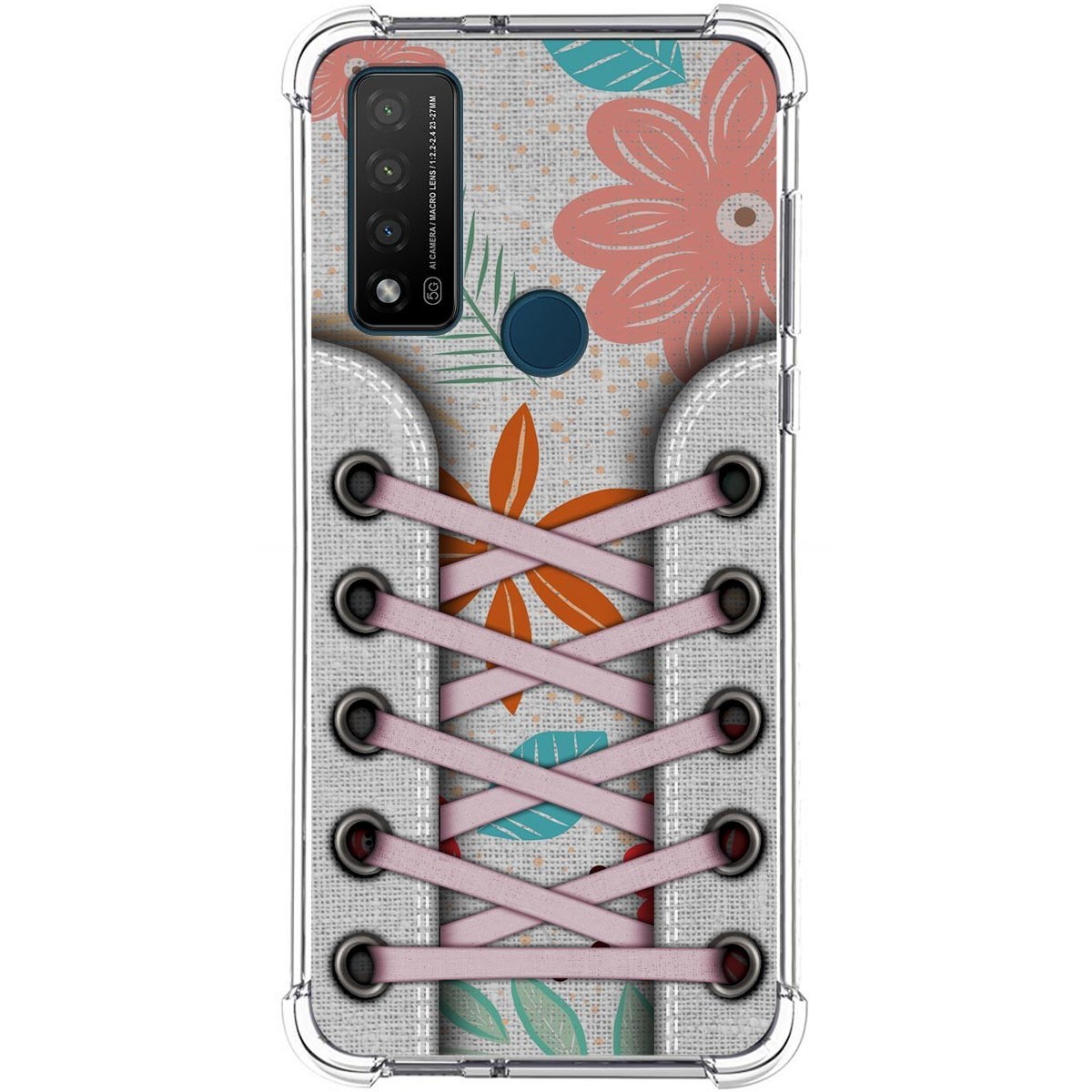 Funda Silicona Antigolpes para TCL 20 R 5G diseño Zapatillas 09 Dibujos