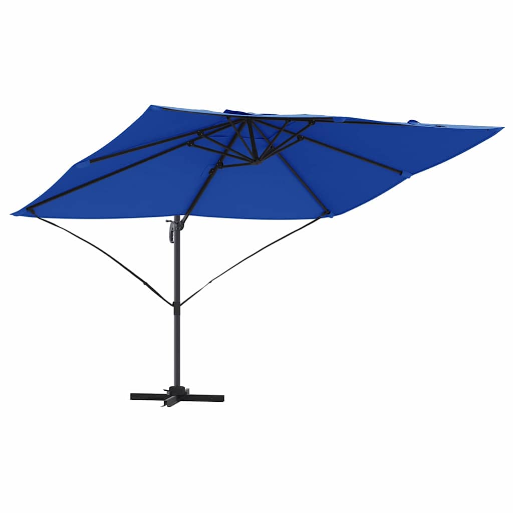 vidaXL Sombrilla Azul azur 351 x 250 x 260 cm Poliéster y Aluminio
