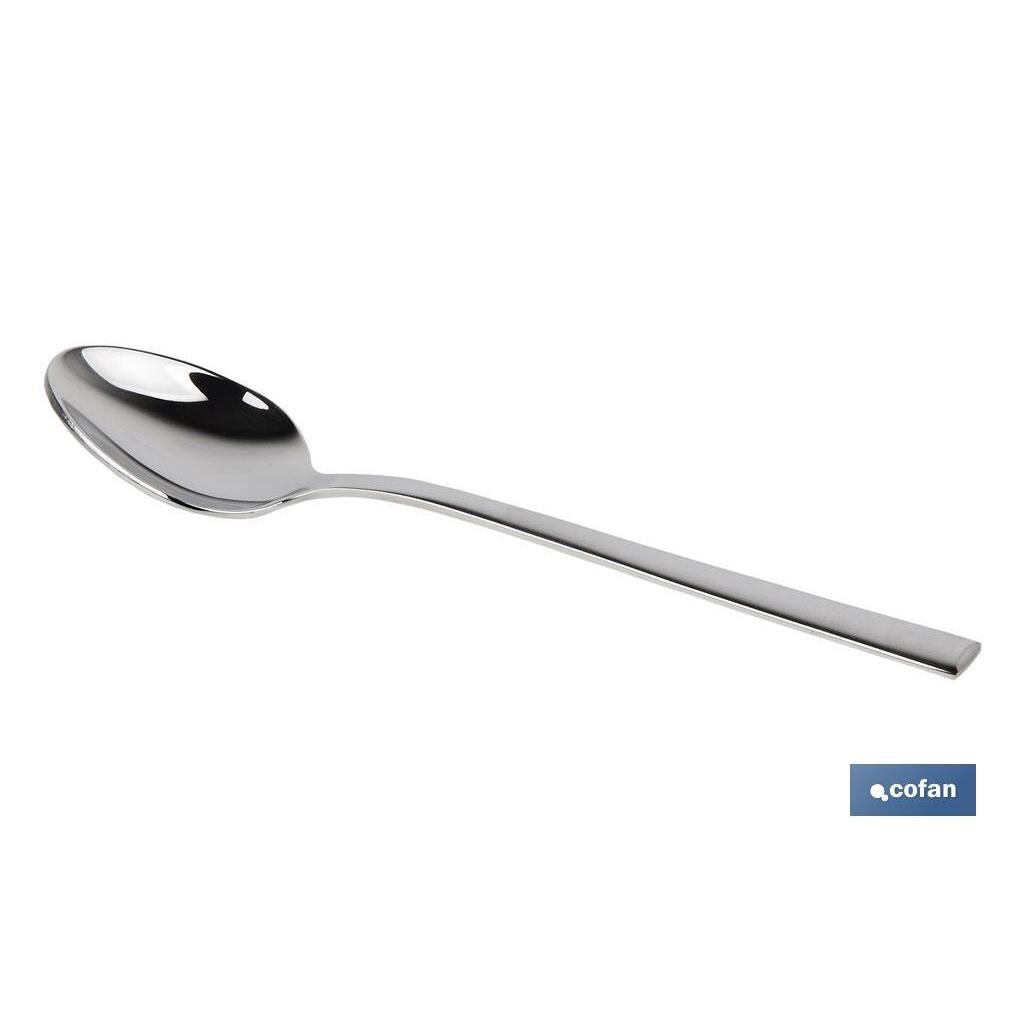 COFAN - Cuchara de café | Modelo Bari | Fabricado en Acero Inox. 18/10 | Blíster o Pack