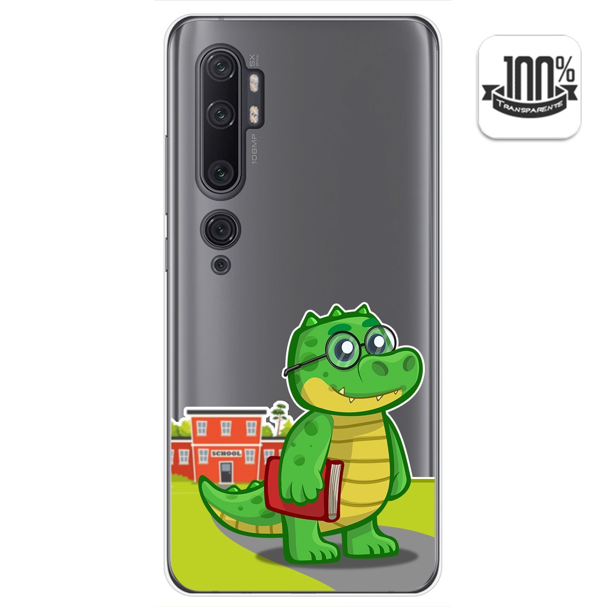 Tumundosmartphone Funda Gel Transparente para Xiaomi Mi Note 10 diseño Coco Dibujos