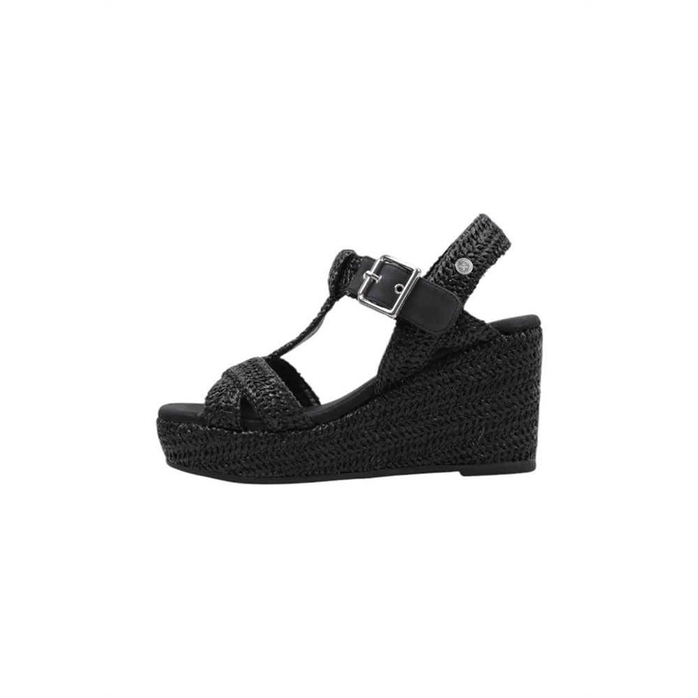 Xti 143833 Sandalias De Cuña Mujer Negro