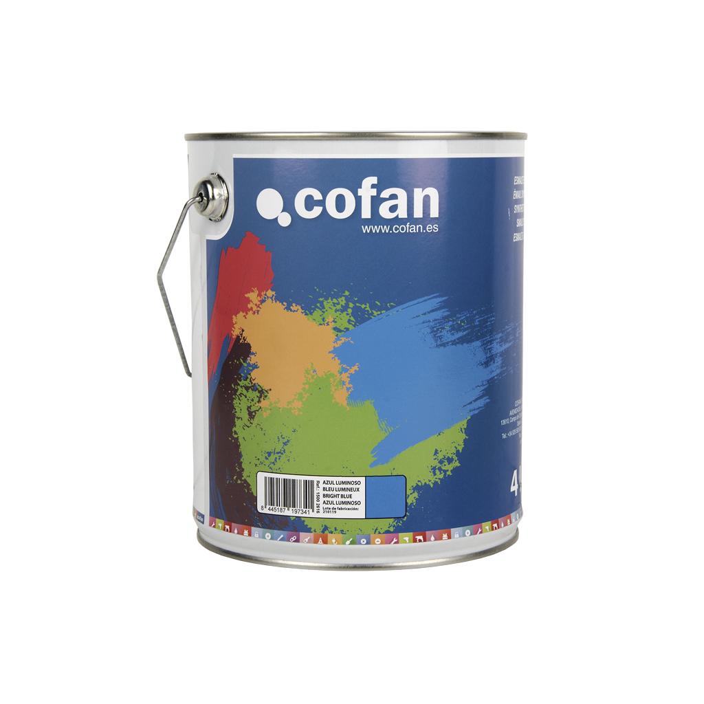 Cofan Esmalte Sintético | Color Azul Luminoso | Envase de 4 L