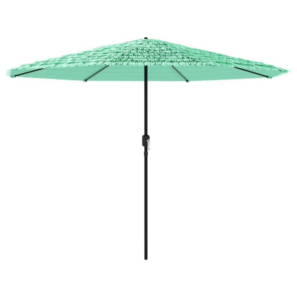 vidaXL Sombrilla de jardín con poste de acero 388x388x248 cm Color Marrón, Azul, Verde