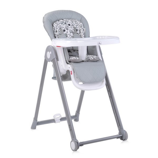 Trona Bebe Lorelli Party Ajustable | Cuero Sintético | PVC o PU | Ruedas | Canasta de Almacenamiento | Base de Botella y Taza | 5 Puntos de Seguridad