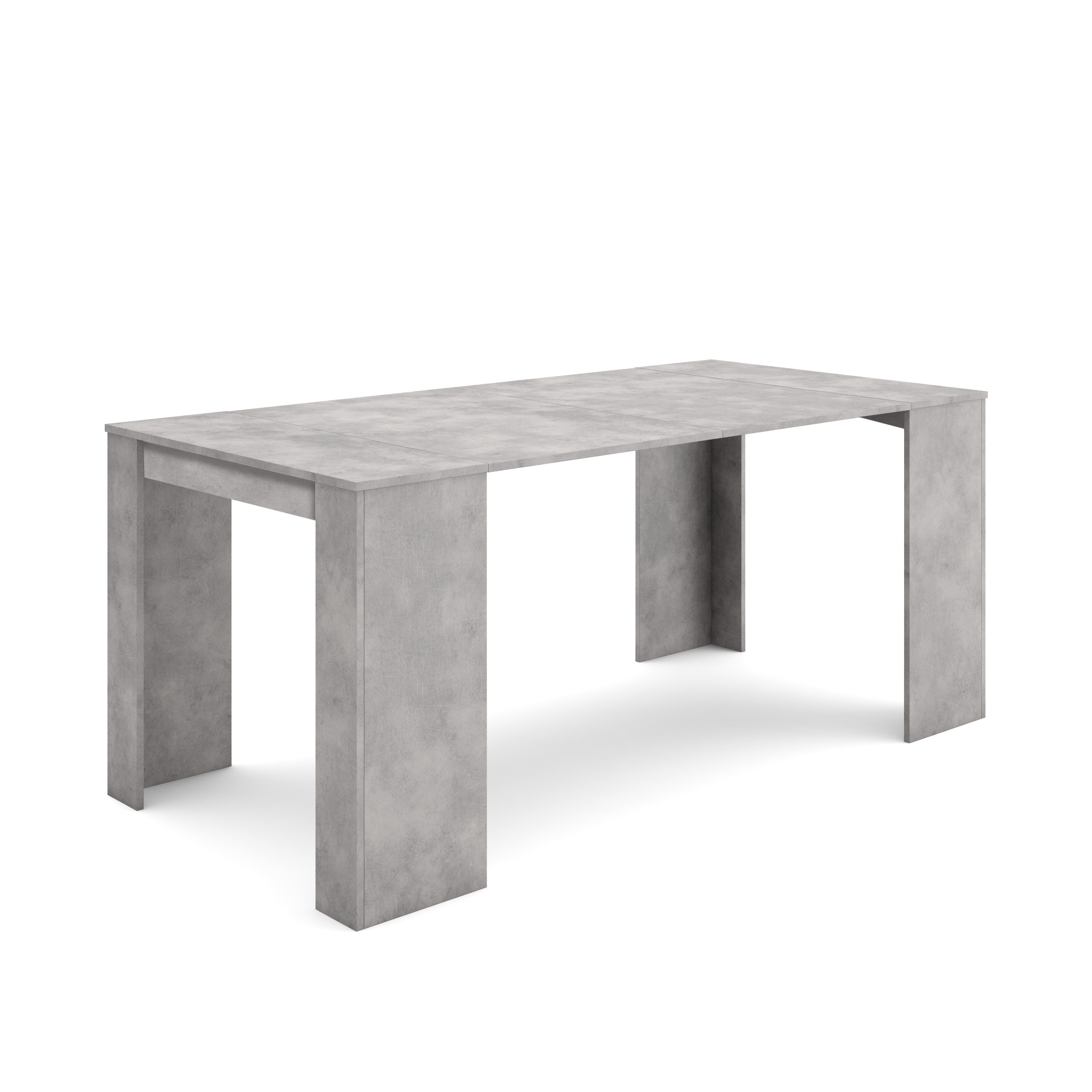 Skraut Home, Mesa Consola Extensible, Mesa Auxiliar, S III, Práctica y Versátil, Estilo Moderno, Fácil Montaje, tres longitudes 58/140-160-180x90x77cm