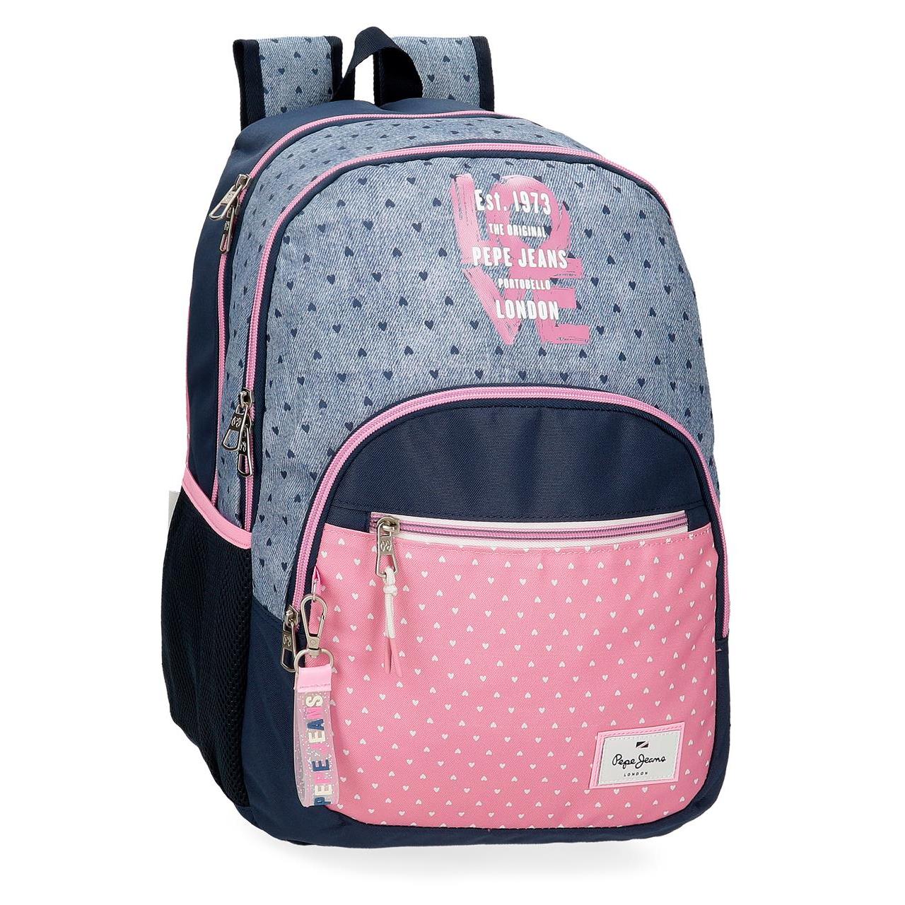 Mochila escolar Pepe jeans Noni denim denim