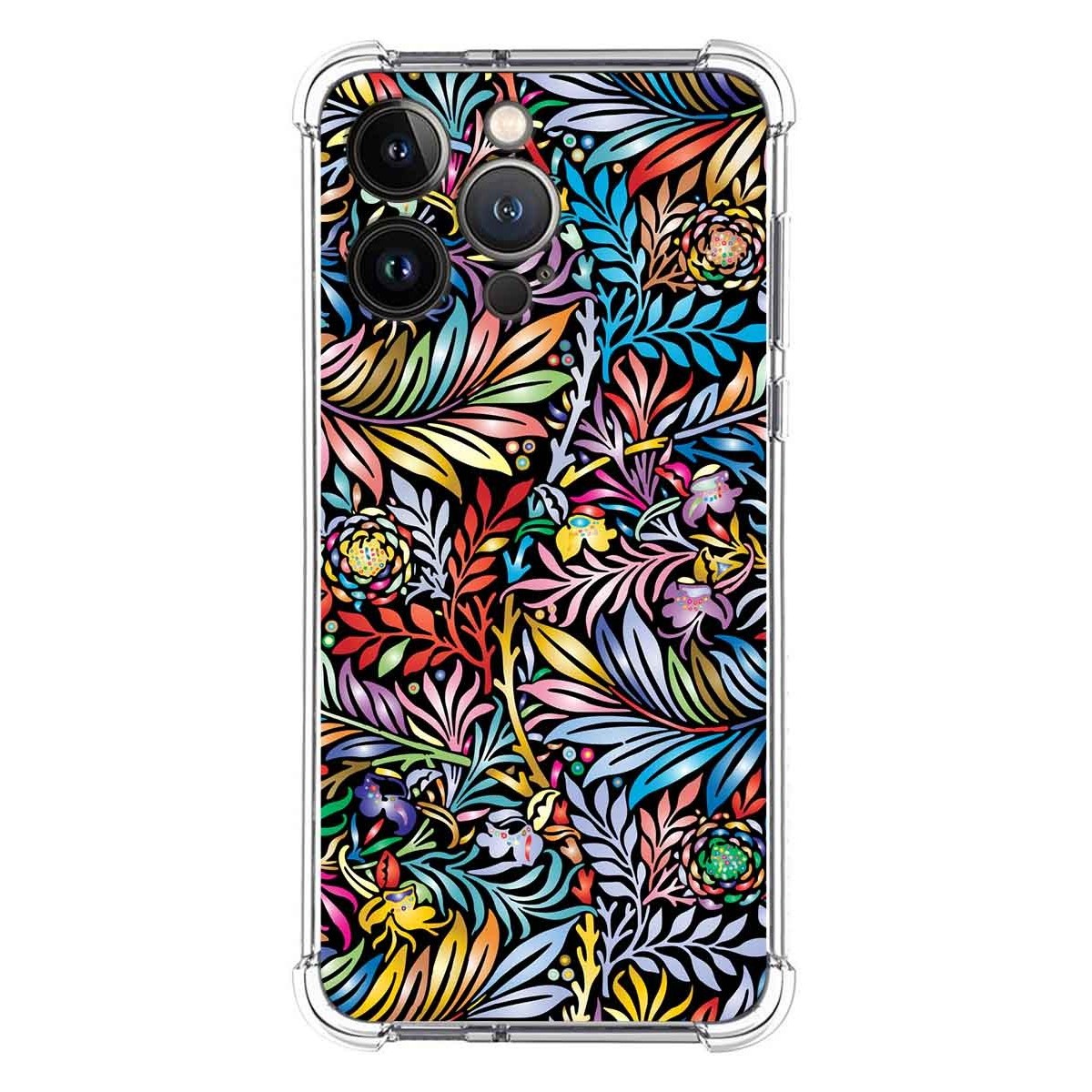Funda Silicona Antigolpes para Iphone 13 Pro (6.1) diseño Flores 04 Dibujos