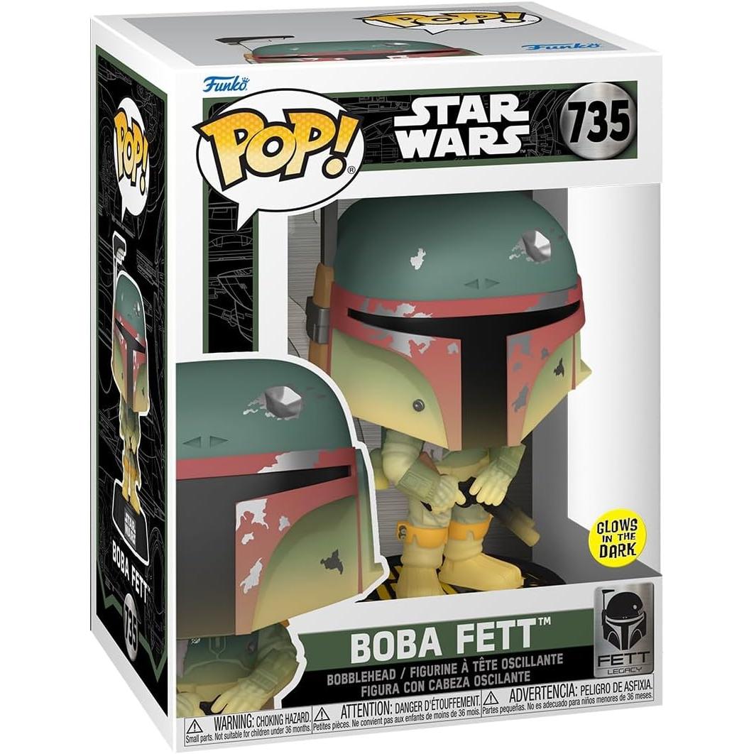 Funko Pop! Star Wars: FL - Boba Fett - Brilla en la Oscuridad