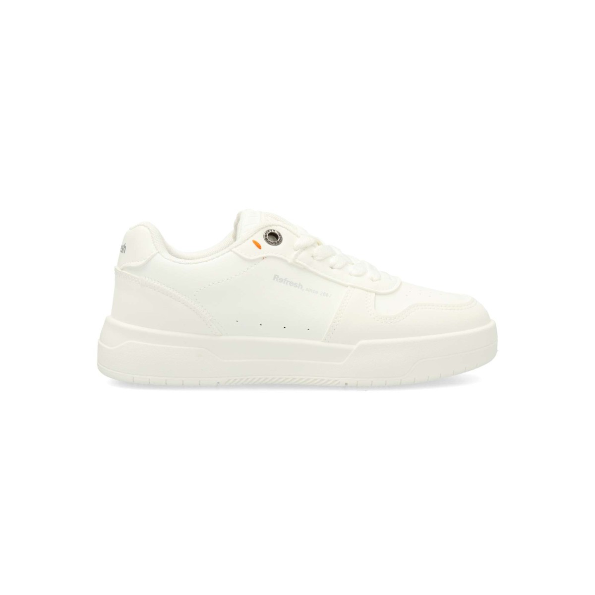 Refresh - Zapatillas deportivas REFRESH estilo casual para mujer, fabricadas en material vegano que imita la piel con suela de goma antideslizante y plantilla acolchada extraíble