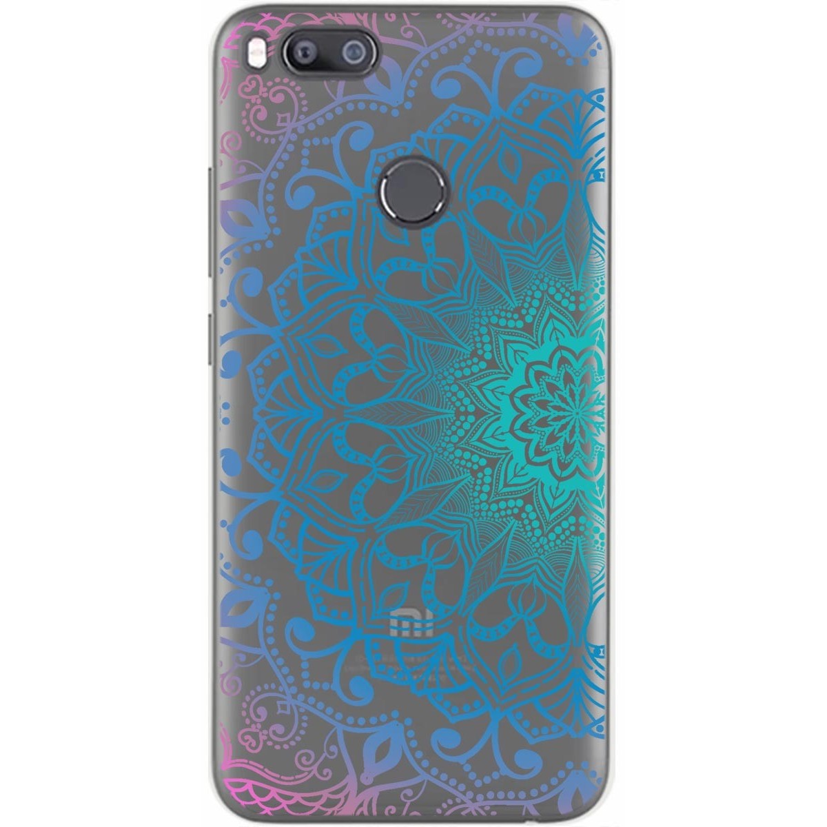 Tumundosmartphone Funda Gel Transparente para XIAOMI MI 5X / MI A1 diseño Mandala Dibujos