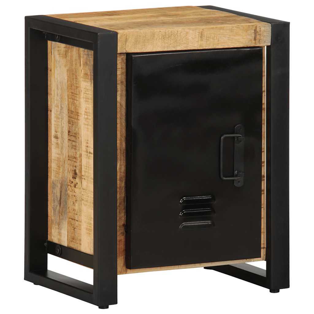 vidaXL Mesilla de noche 40x30x51 cm madera maciza reciclada en color Multicolor/Natural | cómodas modernas ergonómicas para comedor cocina salón hogar