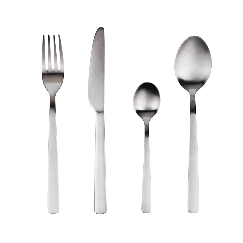 Set 24uds. cuberteria acero inox reciclado mate root sg7770 san ignacio