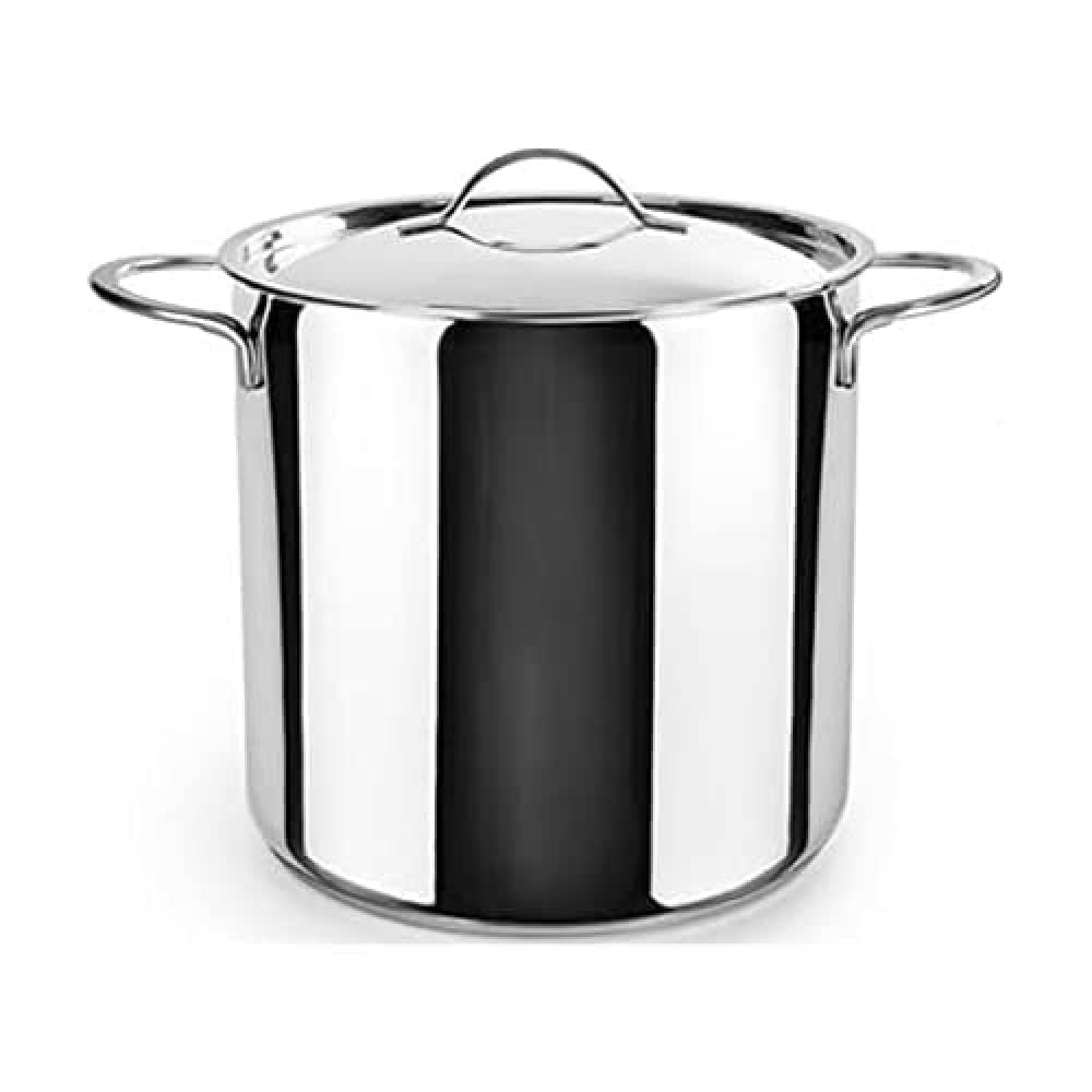 IBILI - Olla super alta con tapa noah, 24 cms, Acero inoxidable 18/10, Apta para induccion