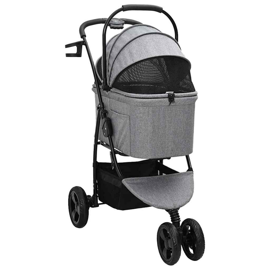 vidaXL Carrito Plegable para Mascotas 78 x 54 x 101 cm Poliéster Multicolor