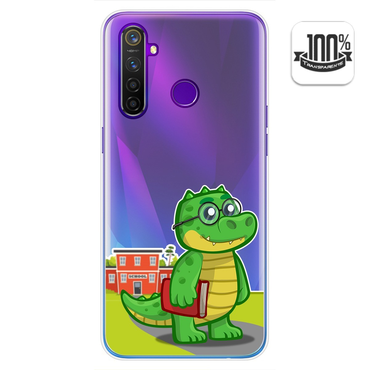 Tumundosmartphone Funda Gel Transparente para Realme 5 Pro diseño Coco Dibujos
