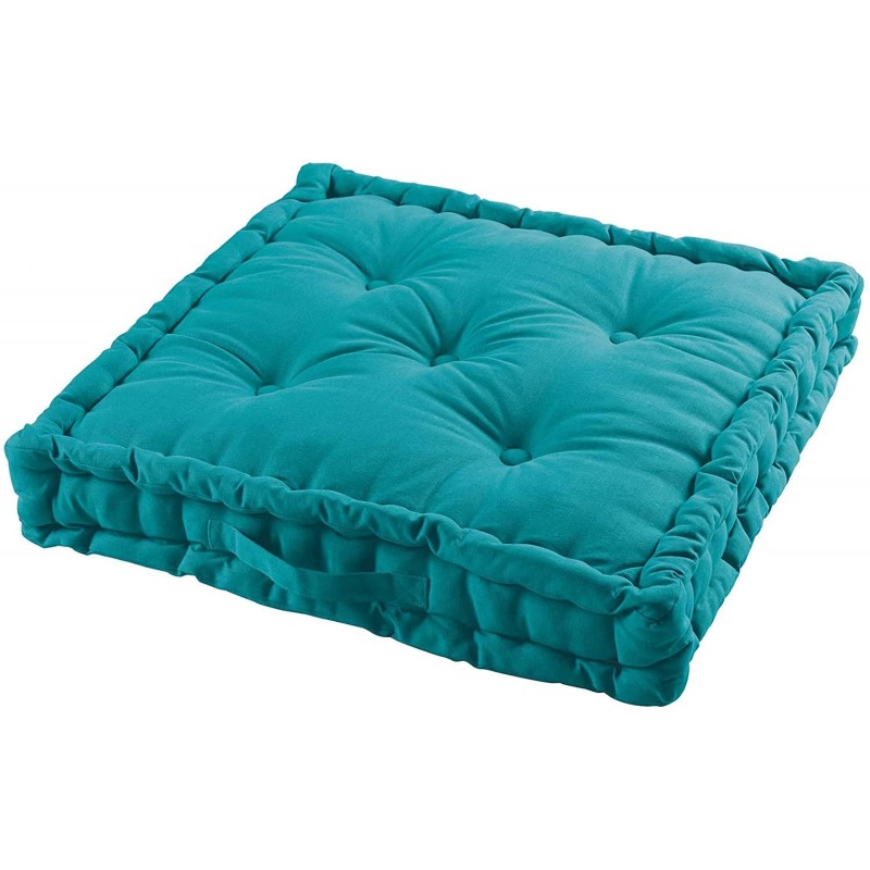 TIENDA EURASIA® Cojines de Suelo - 100% Algodón Lisa - Ideal para Sillas, Bancos, Palets, Suelos - Uso Interior y Exterior