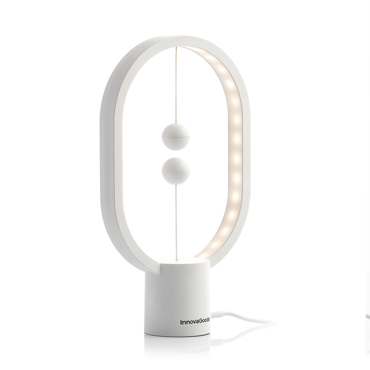 InnovaGoods® Lámpara de equilibrio con interruptor magnético, Magilum, ilumina tu hogar de forma original y elegante, con un diseño de equilibrio e interruptor magnético, ideal para el hogar.