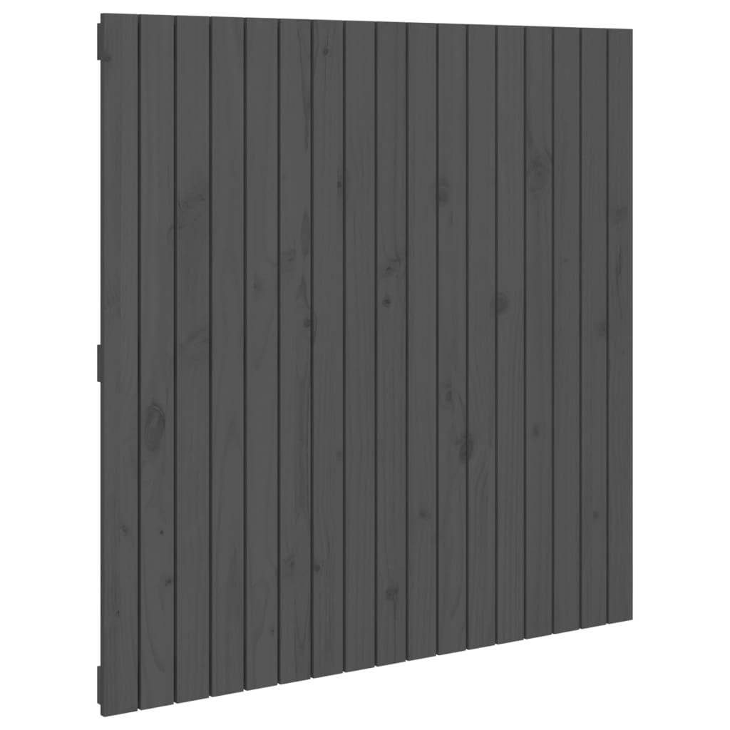 vidaXL Cabecero de cama de pared madera maciza pino 108x3x110cm