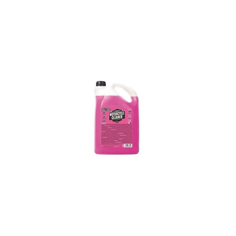 Muc-Off - Limpiador para motocicletas Botella Limpiador Motorcycle Cleaner 5 L con tecnología Nano Tech, seguro en fibra de carbono y metales anodizados, 100 % biodegradable y sin CFCs ni ácidos