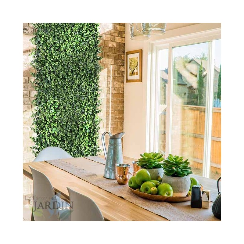 SUINGA Pack 4 Jardin Vertical Irolia 50x50 cm | Planta Artificial | Decoración Pared Interior Exterior | Jardines Verticales