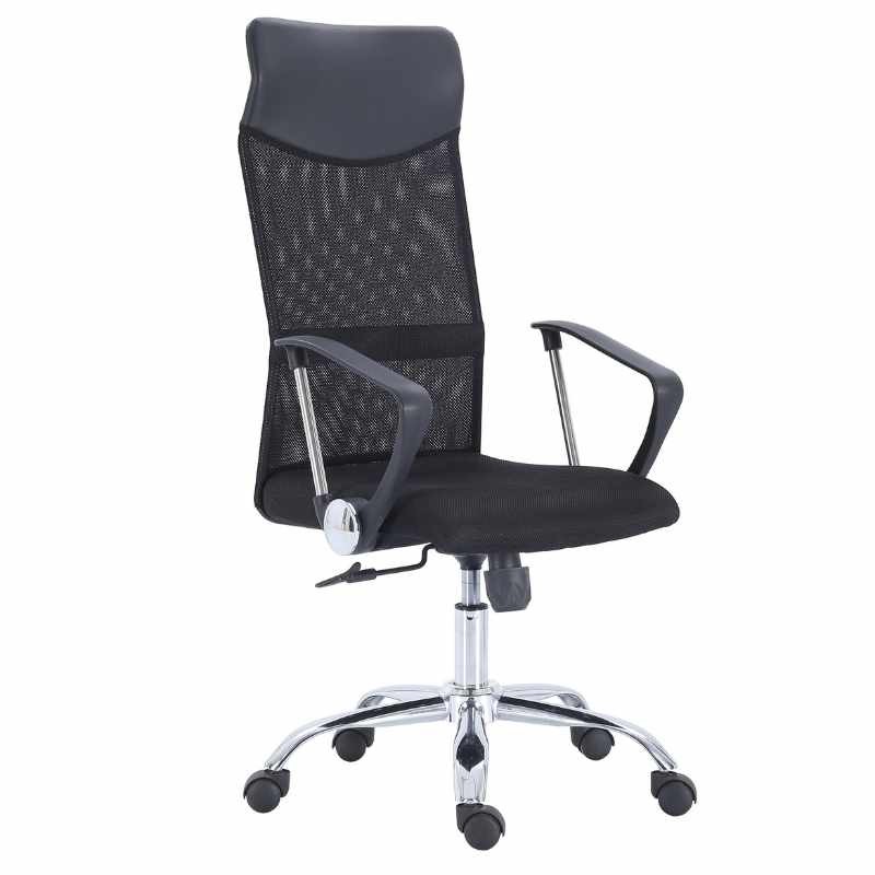 Miroytengo Silla despacho Meeting giratoria color negro Diseño original Oficina moderna
