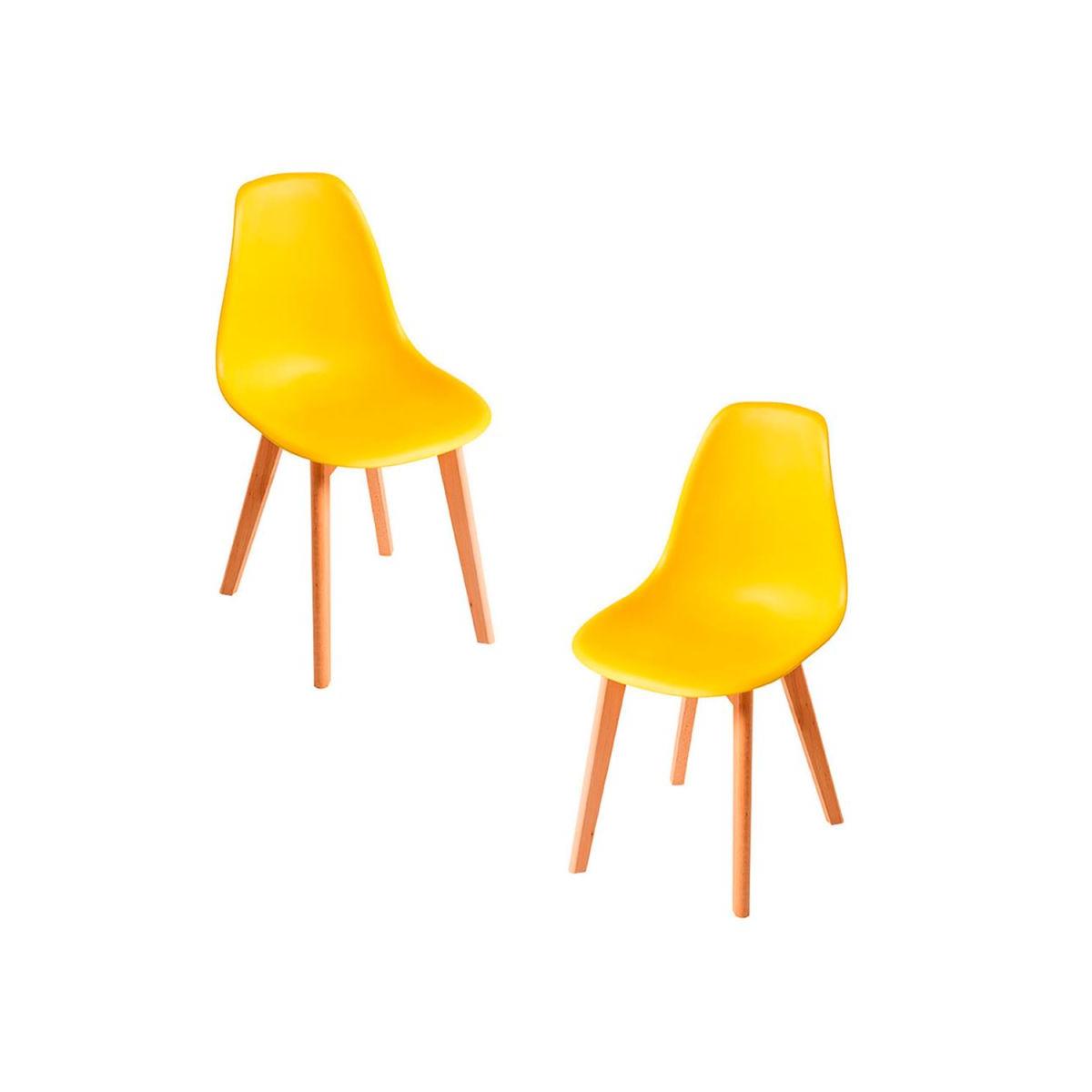 Regalos Miguel - Packs Sillas Comedor - Pack 2 Sillas Kelen - Amarillo
