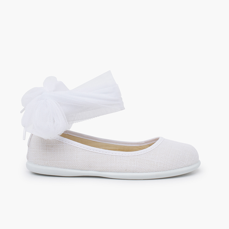Pisamonas Bailarinas lino pulsera y lazo tul