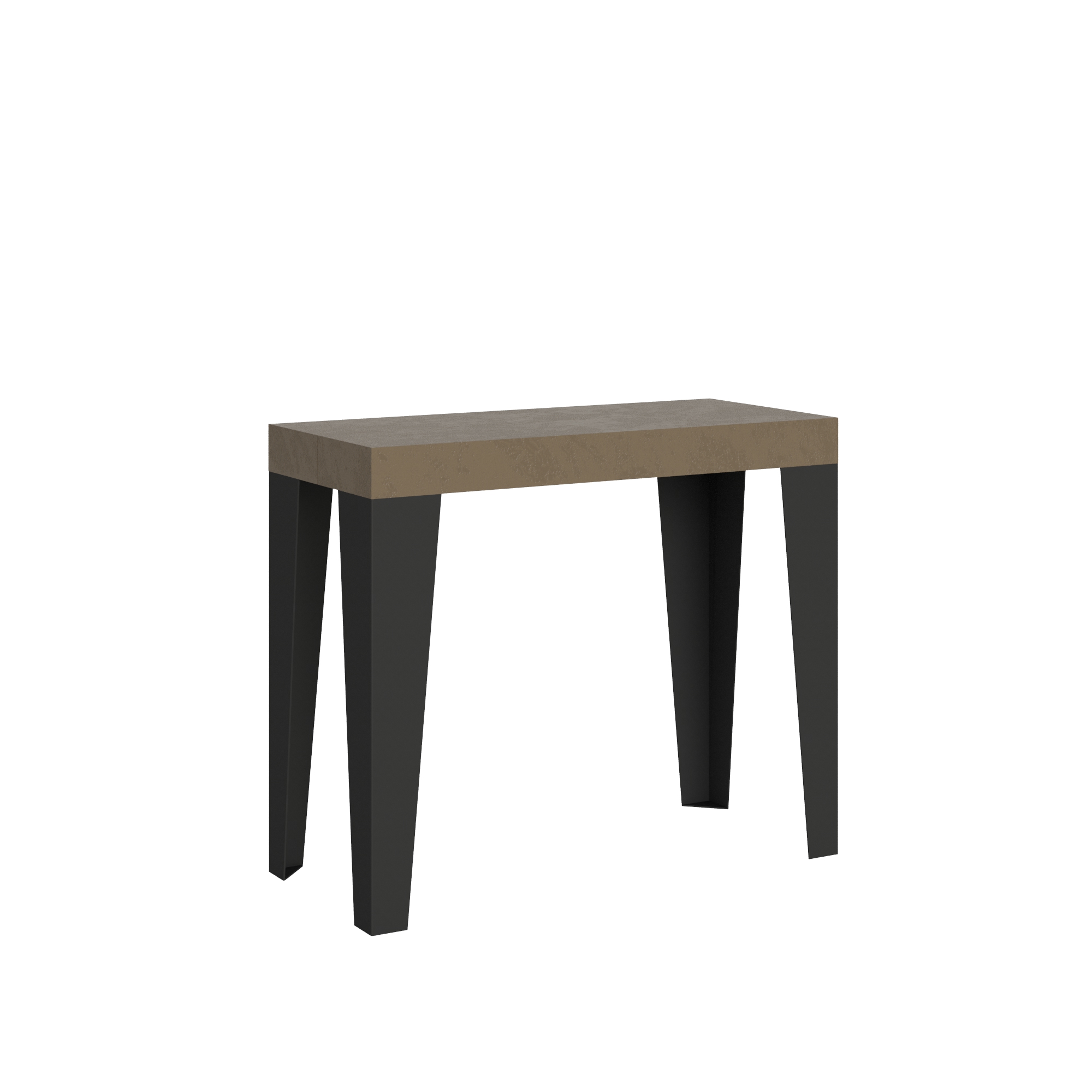 Mesa consola extensible 90x40/300 cm Flame Premium gris paloma - Itamoby