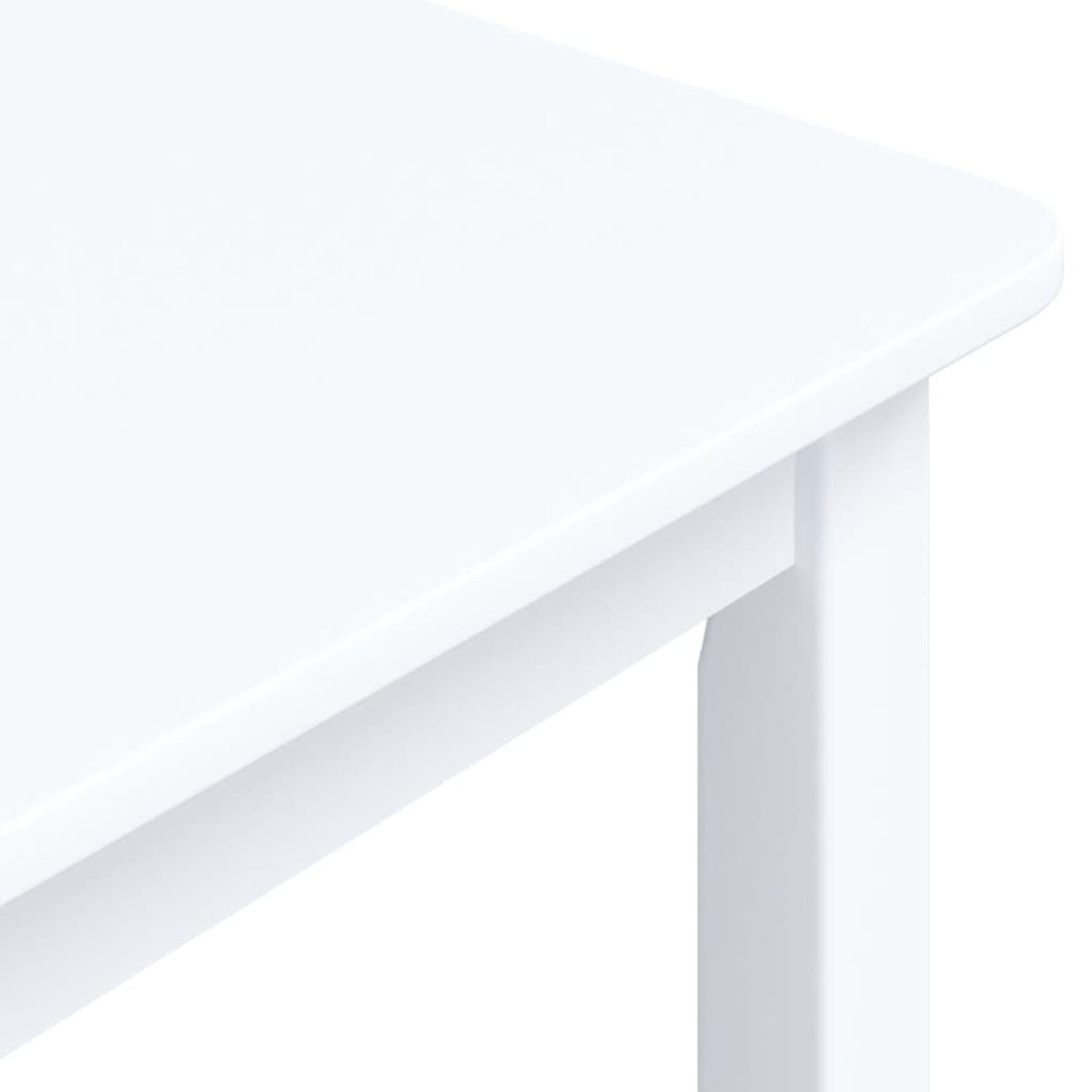 Mesa de comedor Noia rectangular madera de caucho 75x114x71 cm