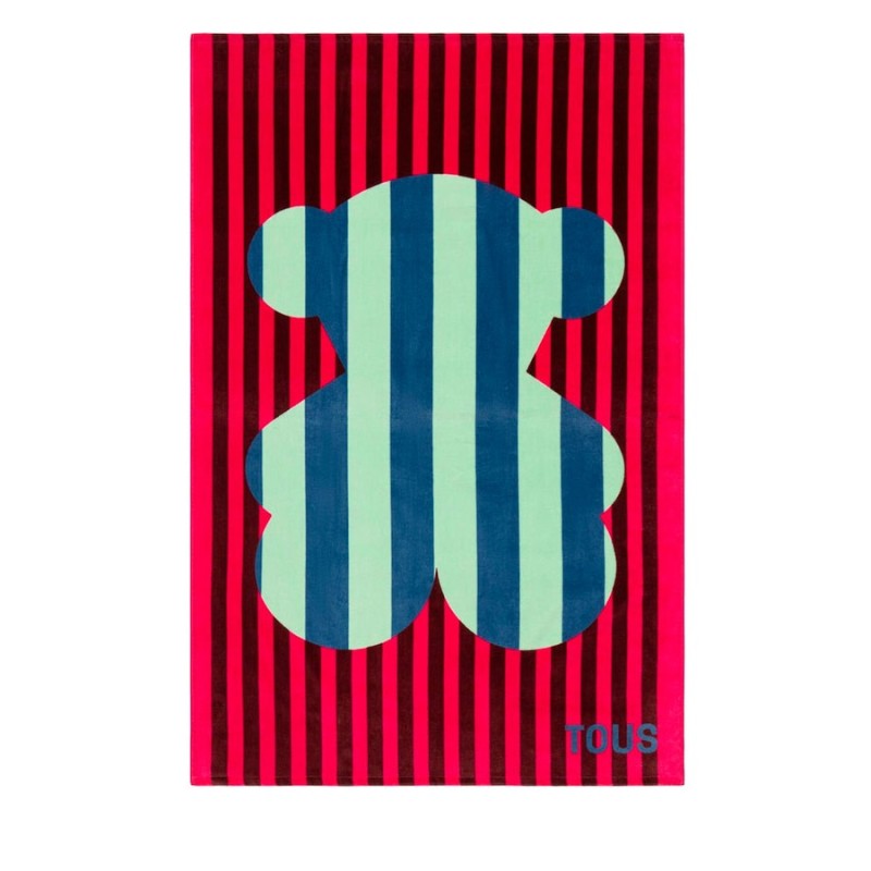 Toalla Tous Stripes Motifs de Algodón Azul 2002443837