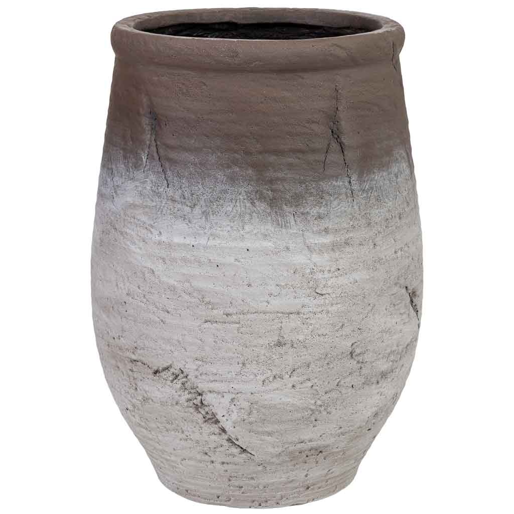 Wonderlust Deco - Macetero de fibra de vidrio blanco 43,5x43,5x60cm Blanco 43,5x43,5x60h cm