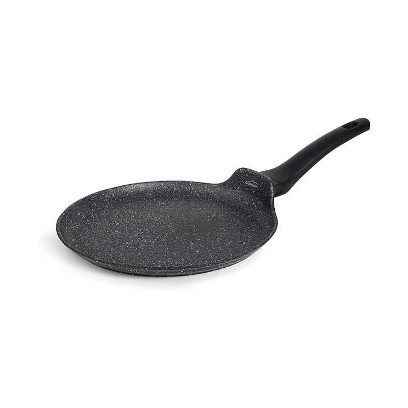 LACOR Sarten de crepes 24 cm | Sarten para tortitas | Crepera de Aluminio forjado | Antiadherente | Apta todas las cocinas