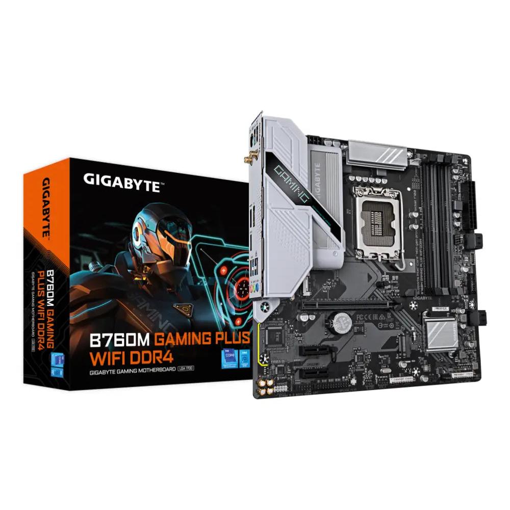 Placa Base Gigabyte B760M Intel B760 LGA 1700 Micro ATX B760M GAMING PLUS WIFI DDR4 WiFi 6 2xM.2