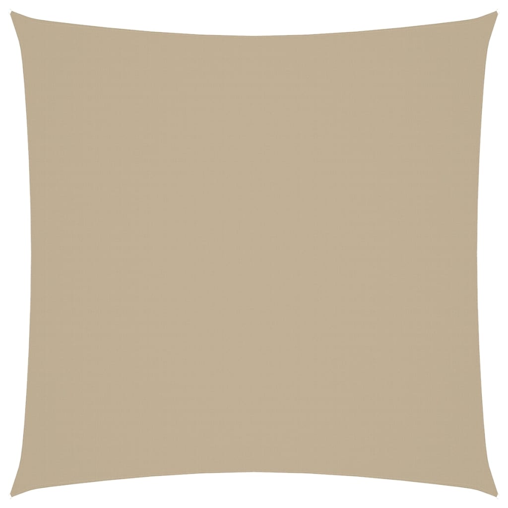 vidaXL Toldo de vela cuadrado tela Oxford beige 6x6 m