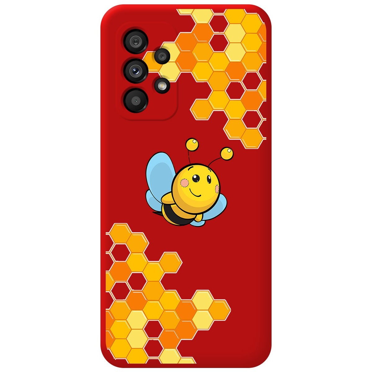 Funda Silicona Líquida Roja para Samsung Galaxy A53 5G diseño Abeja Dibujos