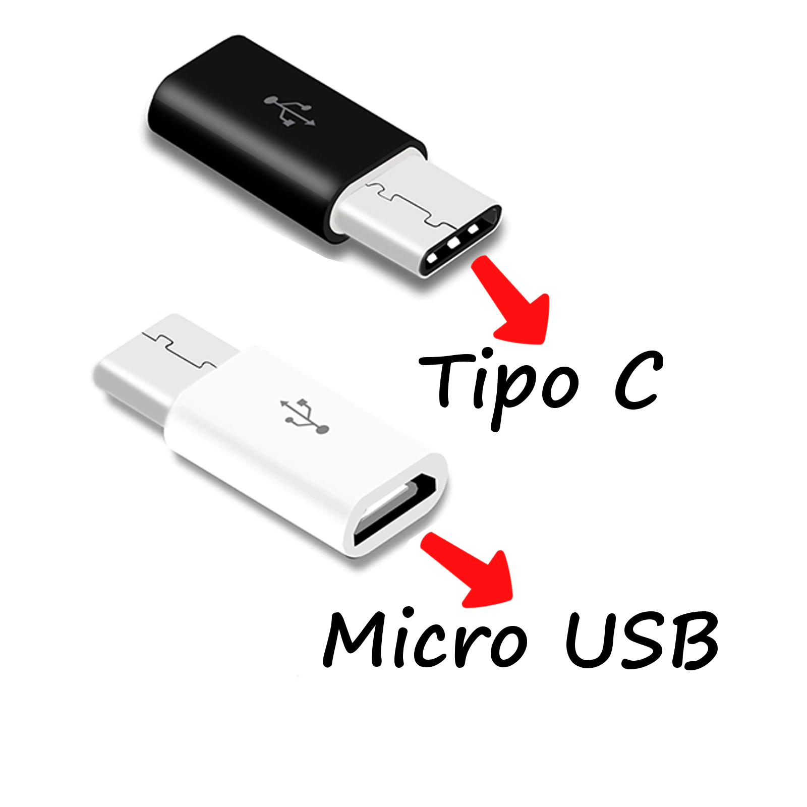 Adaptador OTG USB Tipo C a Micro USB Cable Samsung Huawei Xiaomi LG Sony Type C
